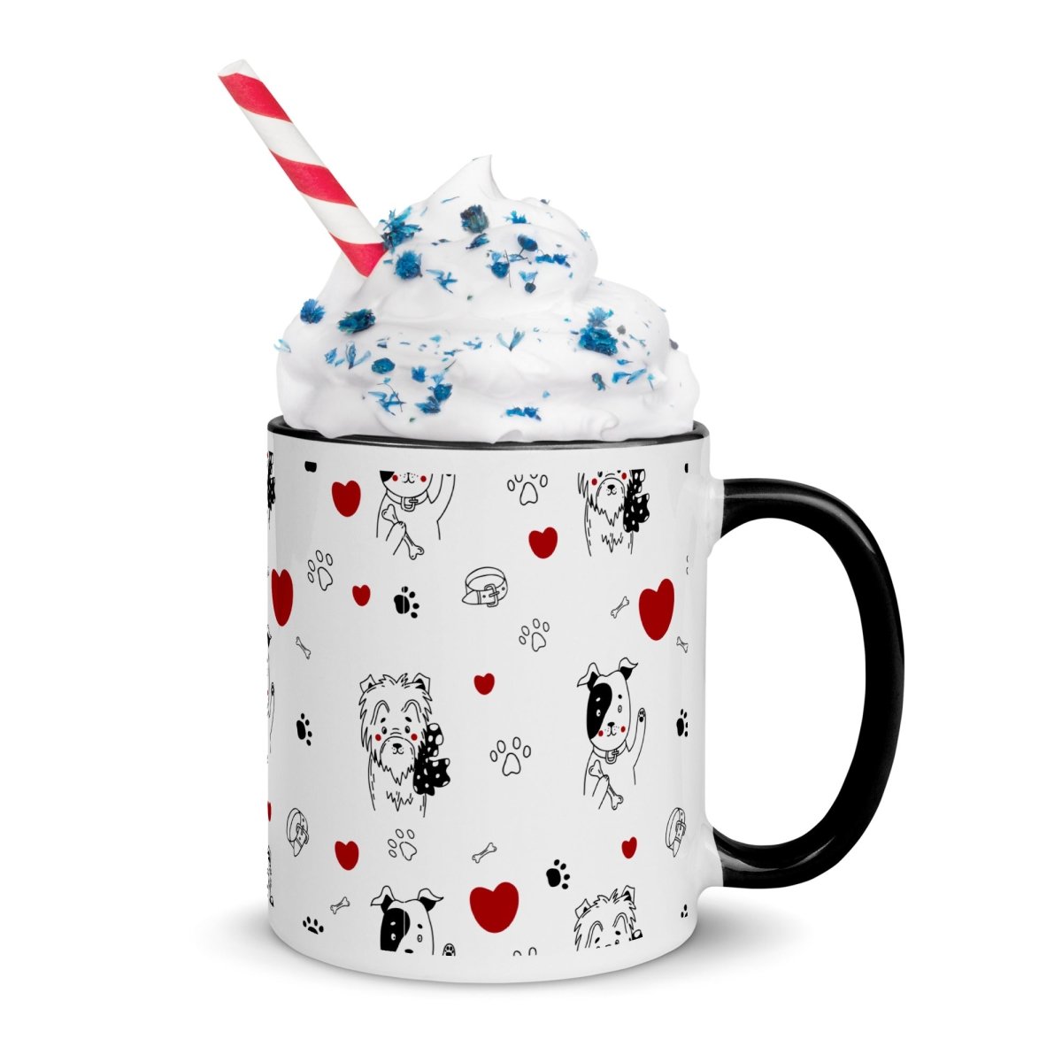 Dogs and Hearts Mug - DoggyLoveandMore