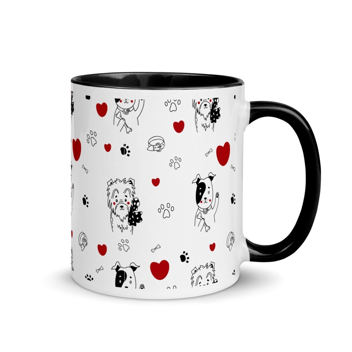 Dogs and Hearts Mug - DoggyLoveandMore