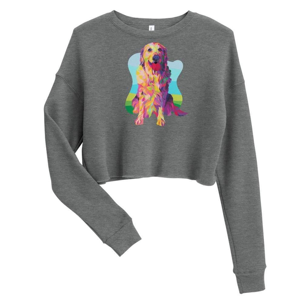 Golden Retriever Crop Sweatshirt - DoggyLoveandMore
