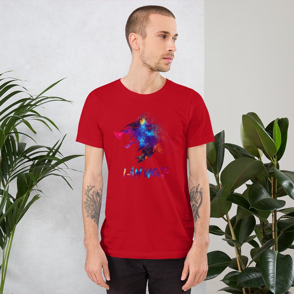 I AM WOLF Rainbow Graphic T-Shirt - DoggyLoveandMore