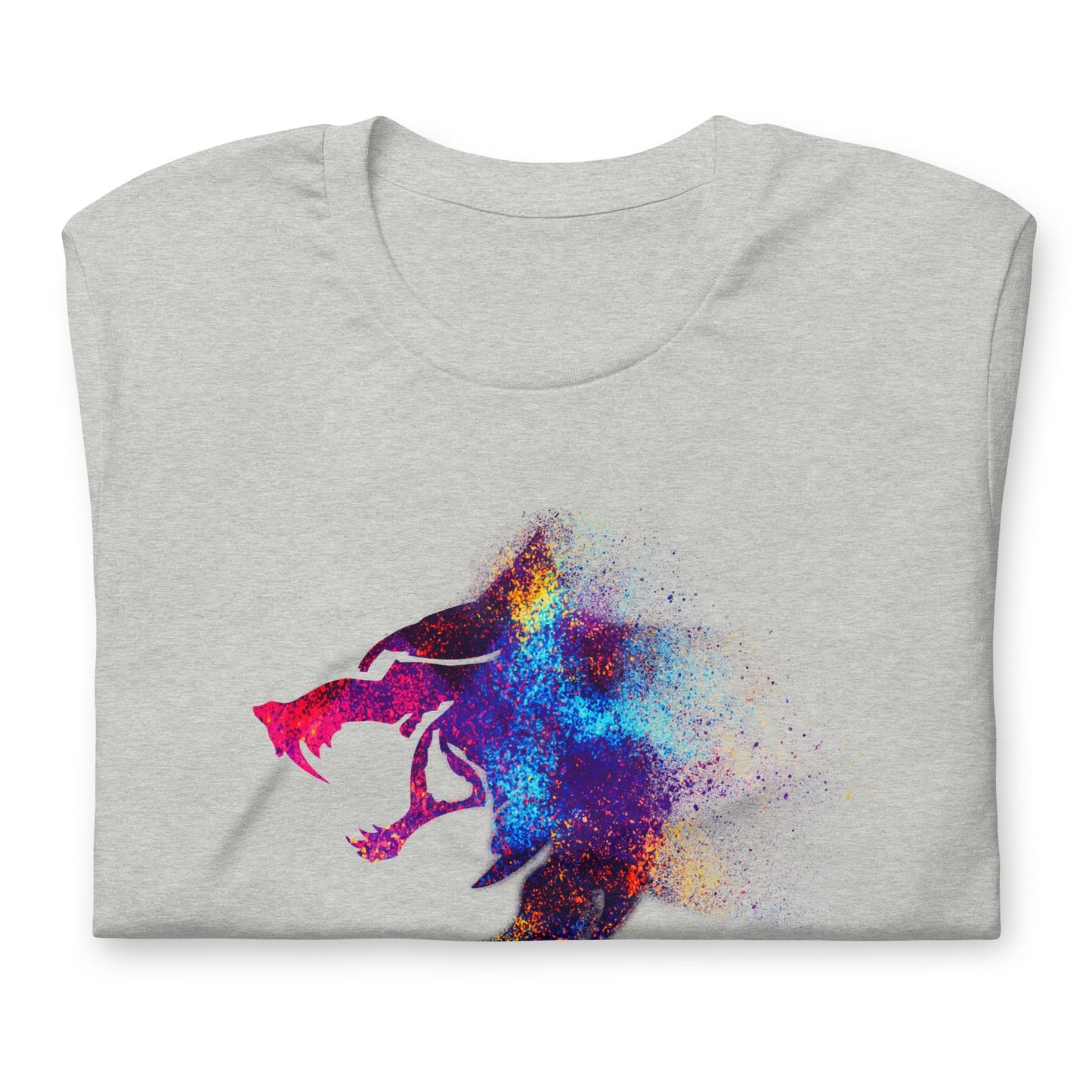 I AM WOLF Rainbow Graphic T-Shirt