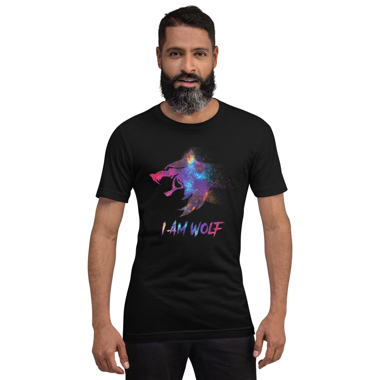 I AM WOLF Rainbow Graphic T-Shirt - DoggyLoveandMore