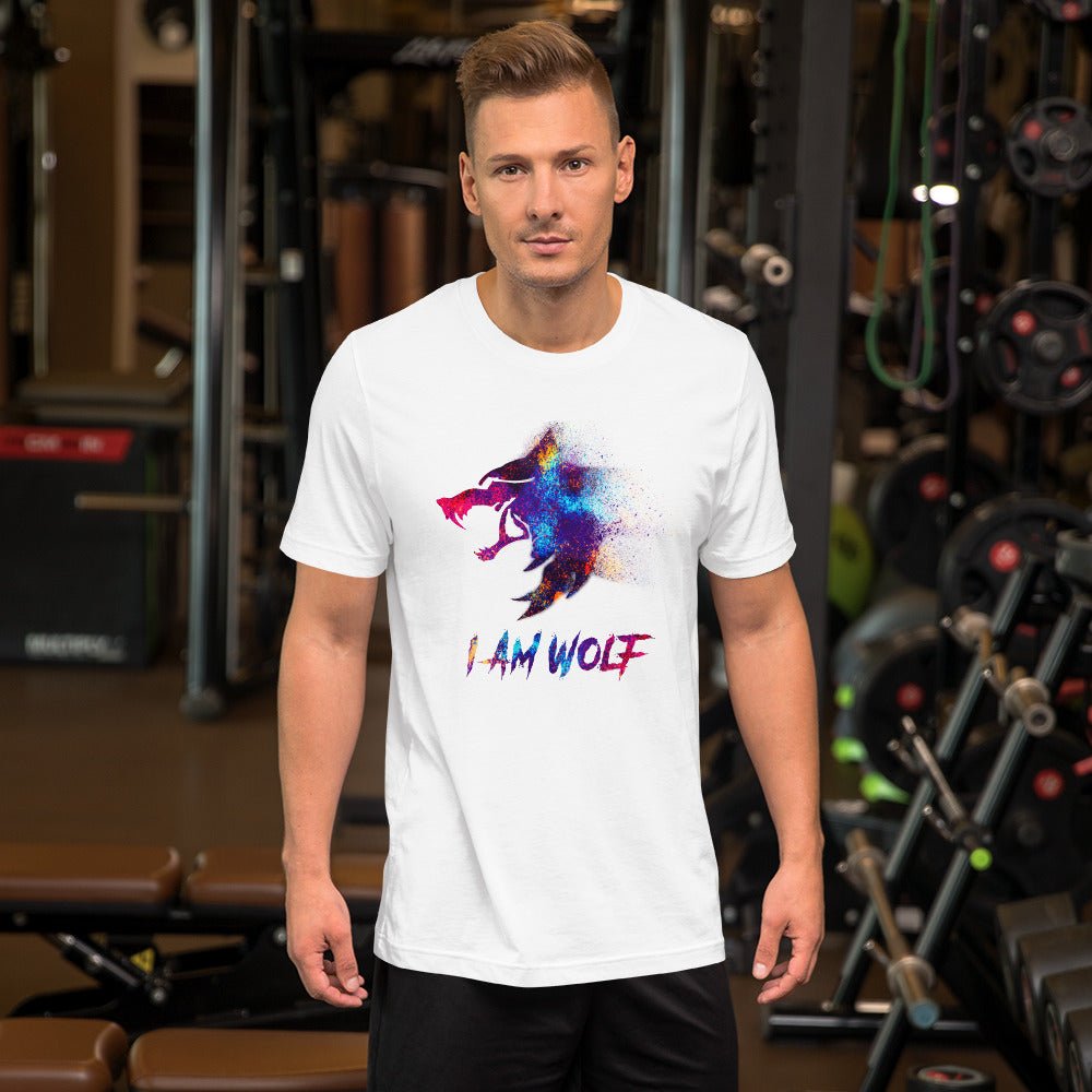 I AM WOLF Rainbow Graphic T-Shirt - DoggyLoveandMore