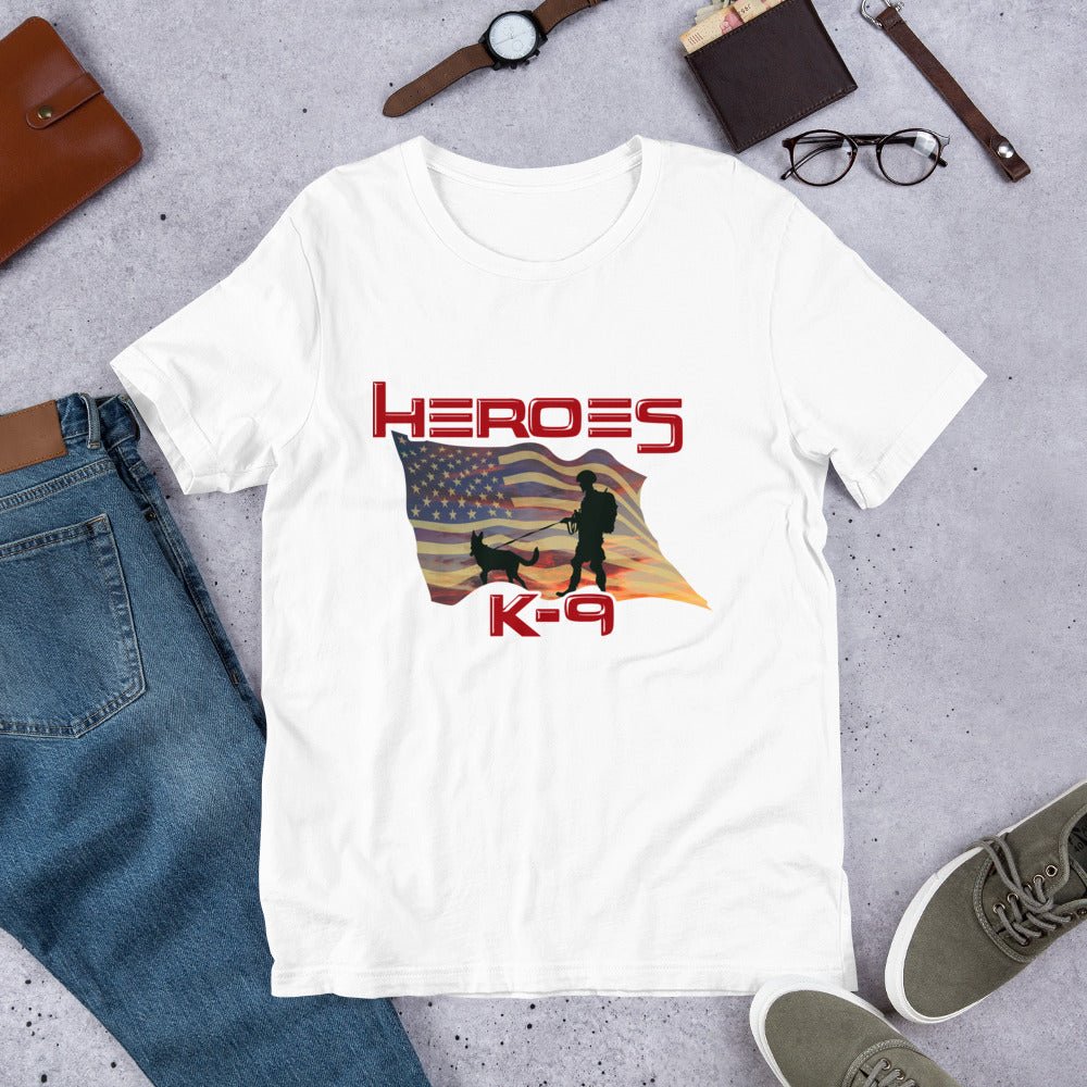 K-9 Military Dog Graphic T-Shirt-DoggyLoveandMore