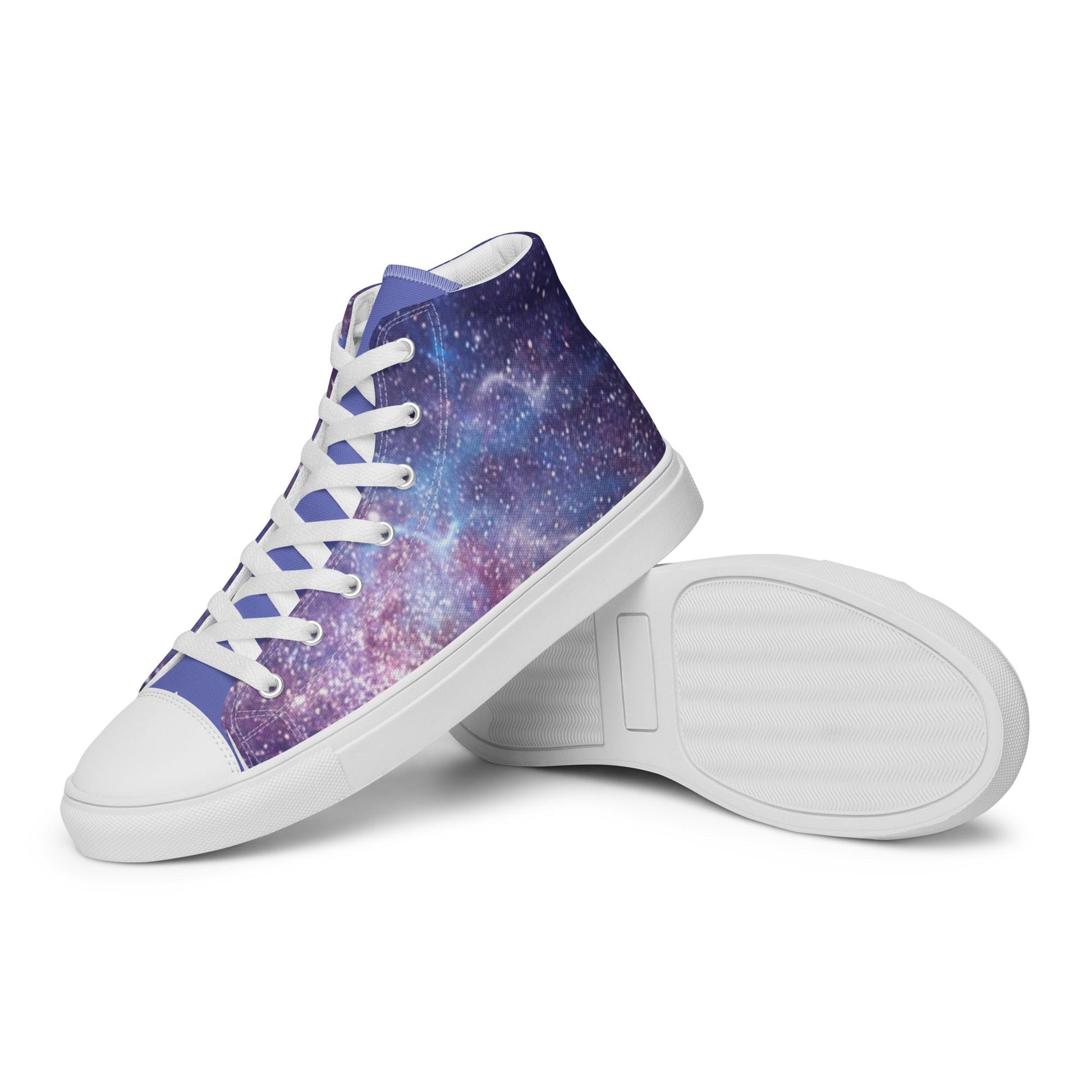 Men’s Blue Galaxy Sneakers-DoggyLoveandMore
