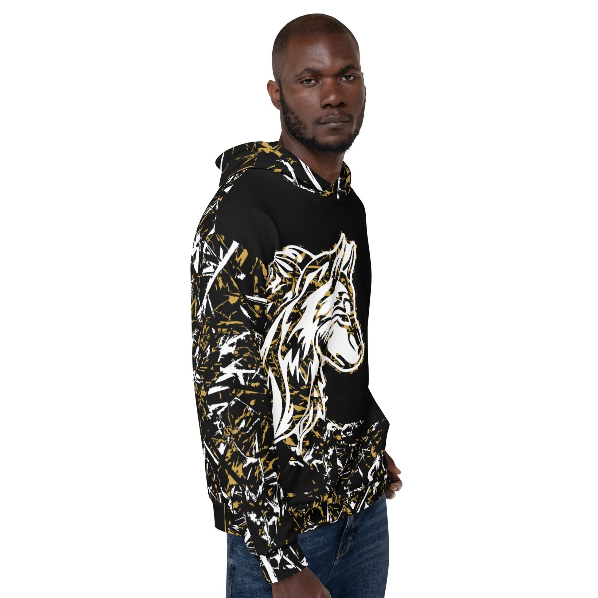 Men's Forest Wolf Hoodie-DoggyLoveandMore