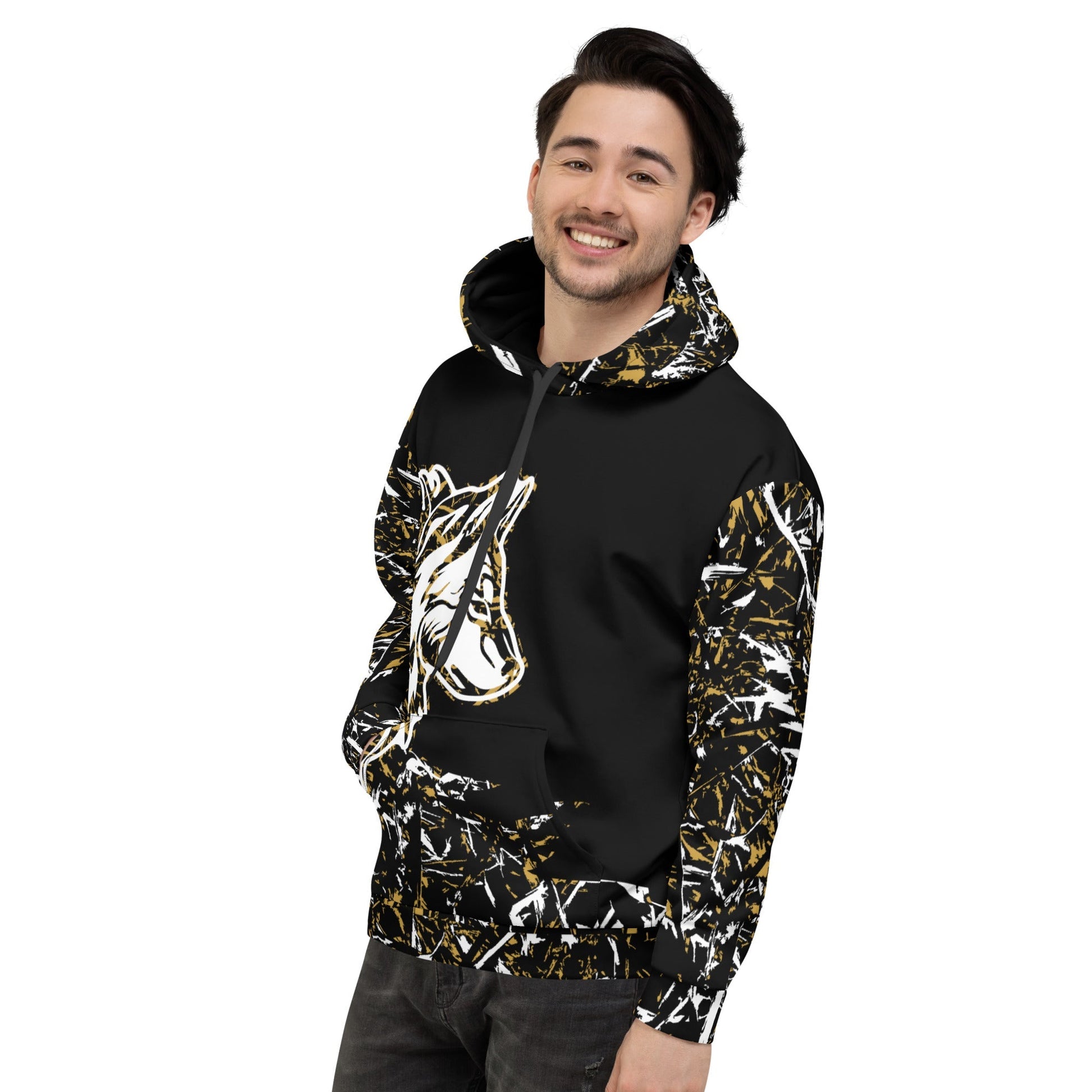 Men's Forest Wolf Hoodie-DoggyLoveandMore