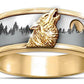 Men's Forest Wolf Ring-DoggyLoveandMore