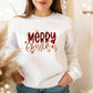 Merry Christmas Buffalo Plaid Sweatshirt - DoggyLoveandMore