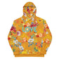 Mustard Yellow Floral Dog Mom Hoodie - DoggyLoveandMore