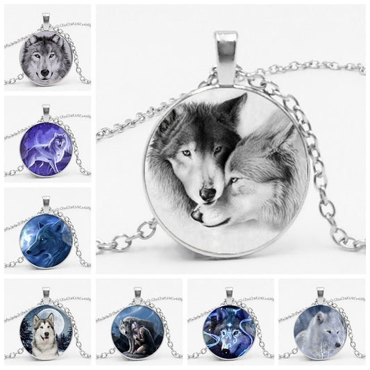 Nordic Wolf Pendant and Necklace-DoggyLoveandMore