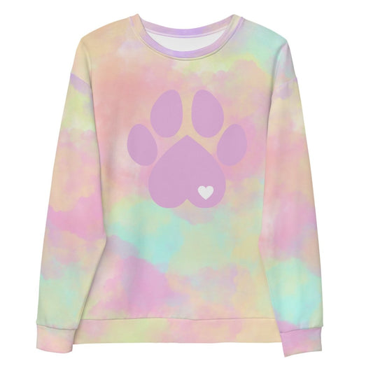 Pastel Cloud Dog Paw Sweatshirt - DoggyLoveandMore