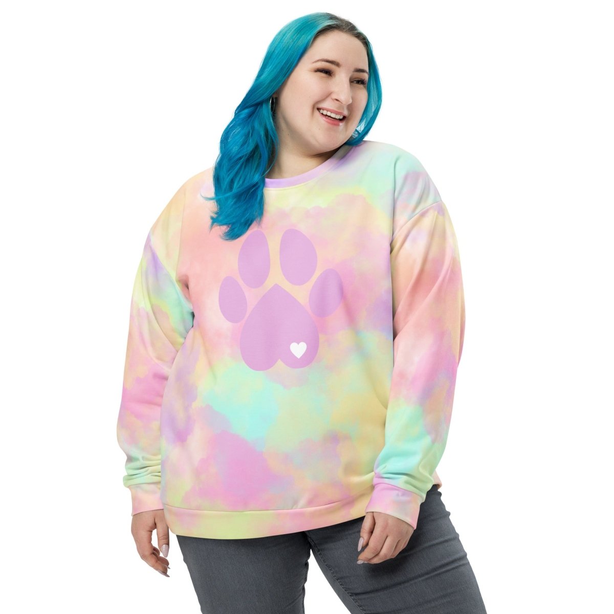 Pastel Cloud Dog Paw Sweatshirt - DoggyLoveandMore
