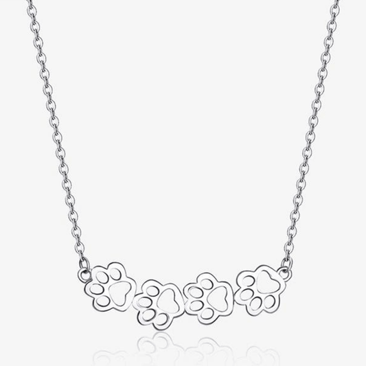 Paw Print Necklace-DoggyLoveandMore