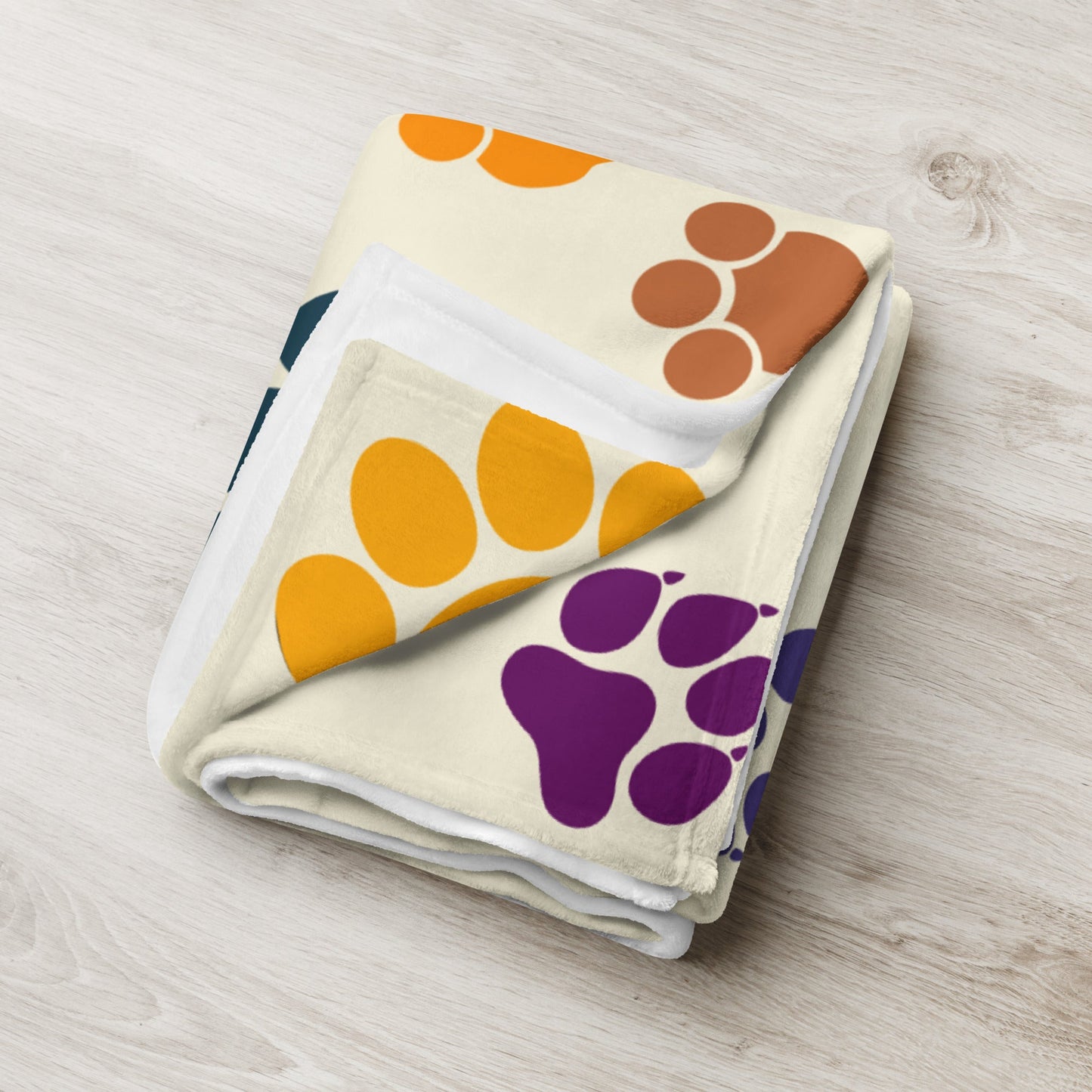 Paw Prints Throw Blanket-DoggyLoveandMore
