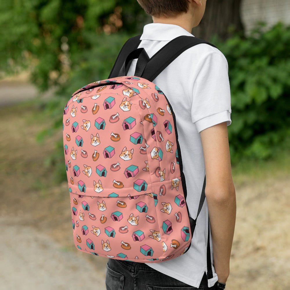 Pink Kids Backpack-DoggyLoveandMore
