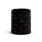 Rainbow Dog Black Mug-DoggyLoveandMore