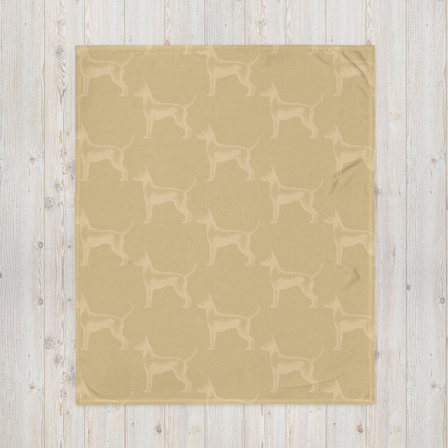 Tan Dog Lovers Throw Blanket-DoggyLoveandMore