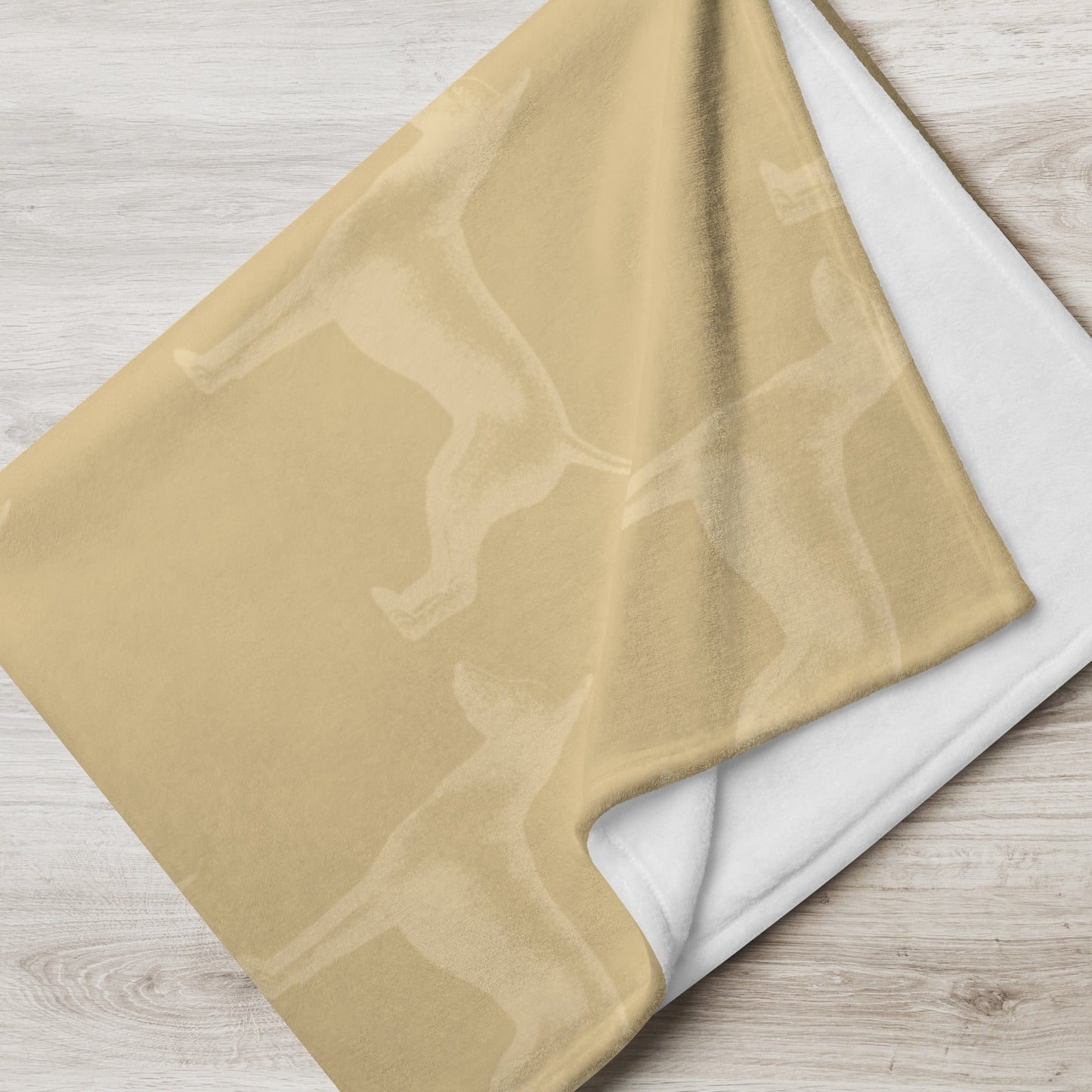 Tan Dog Lovers Throw Blanket-DoggyLoveandMore