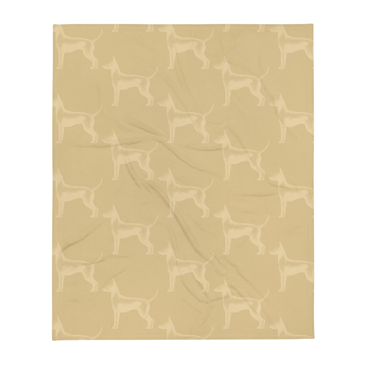 Tan Dog Lovers Throw Blanket-DoggyLoveandMore