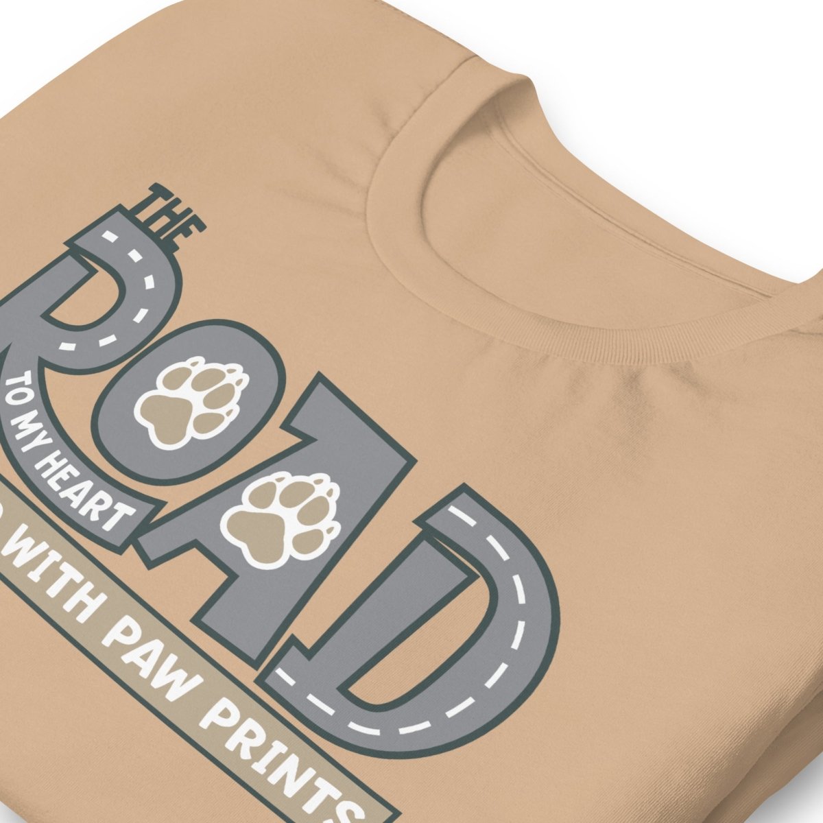 The Road to My Heart Paws T-Shirt - DoggyLoveandMore