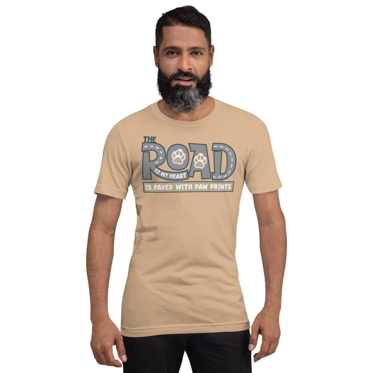 The Road to My Heart Paws T-Shirt - DoggyLoveandMore