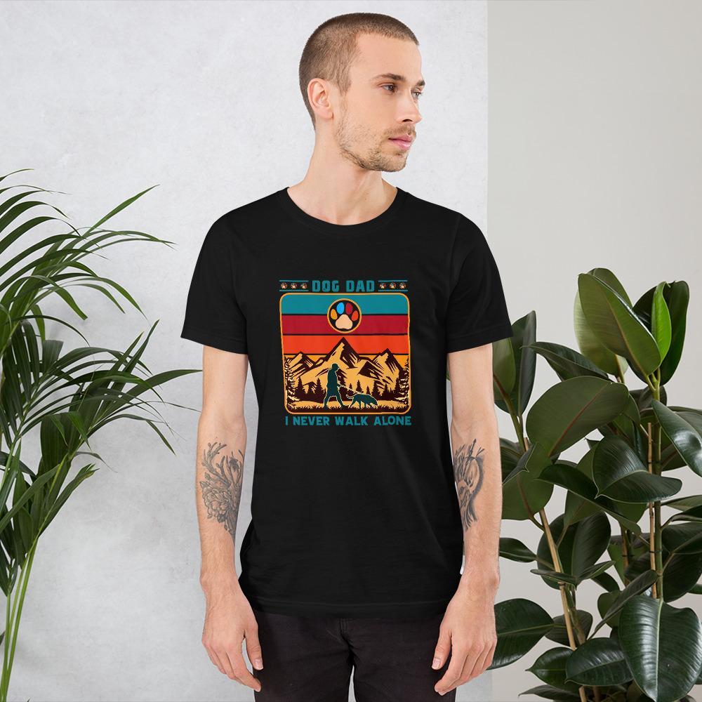 Vintage Dog Dad T-Shirt-DoggyLoveandMore