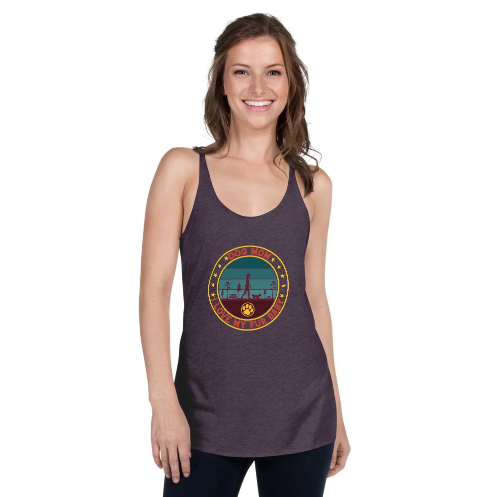 Vintage Dog Mom Racerback Tank-Tank Top-DoggyLoveandMore