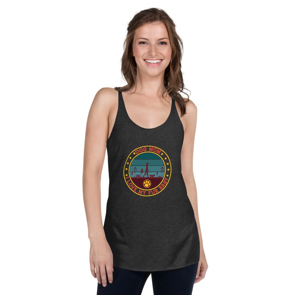 Vintage Dog Mom Racerback Tank-DoggyLoveandMore