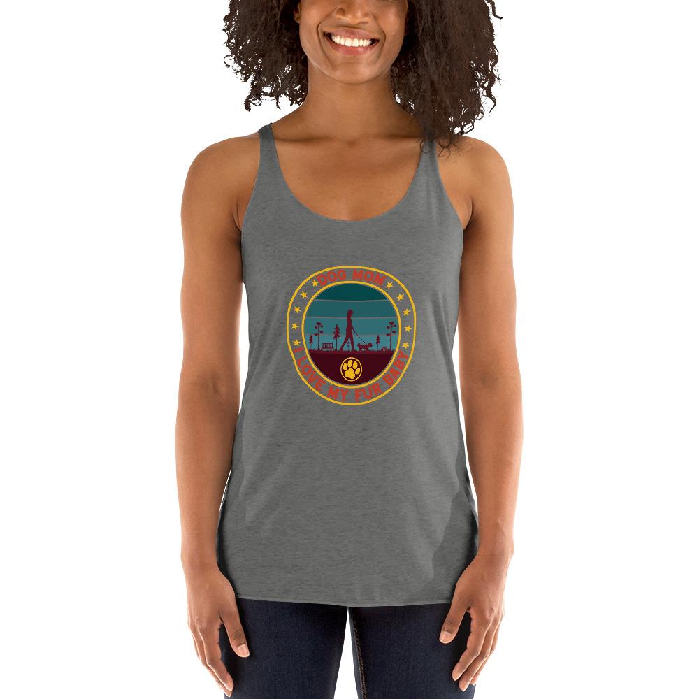 Vintage Dog Mom Racerback Tank-DoggyLoveandMore