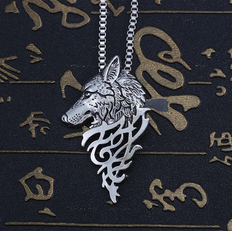 Vintage Wolf Head Necklace - DoggyLoveandMore