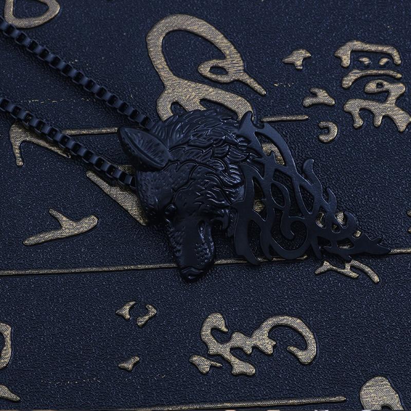 Vintage Wolf Head Necklace - DoggyLoveandMore