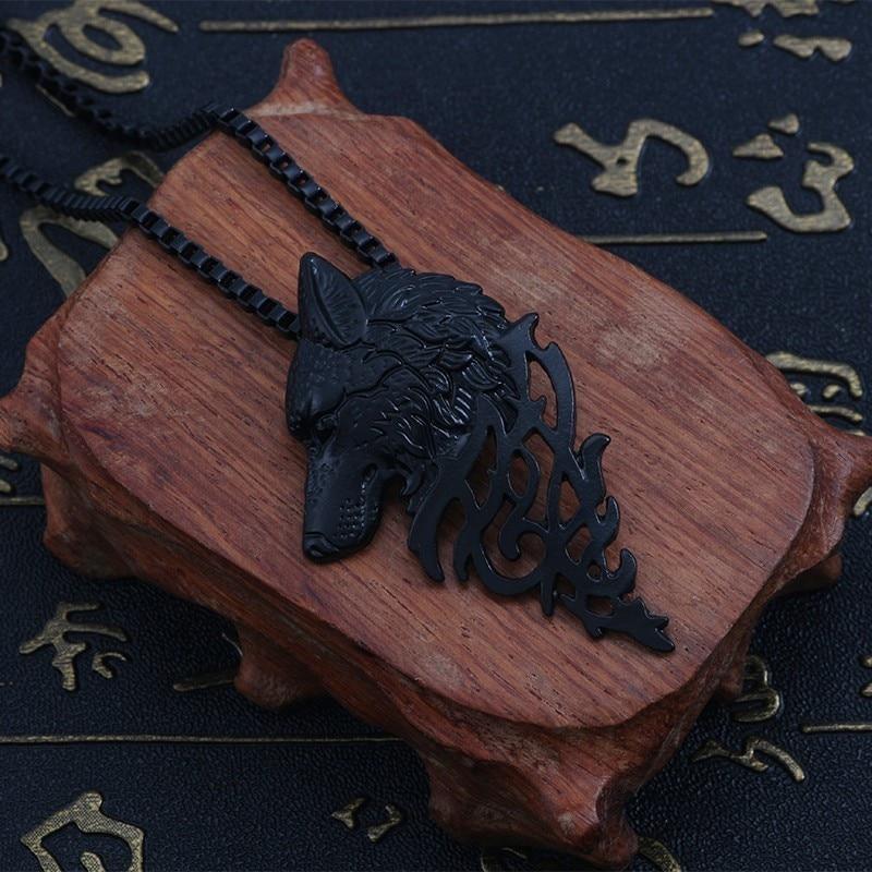 Vintage Wolf Head Necklace - DoggyLoveandMore