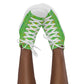 Women's Green Paw Prints Sneakers-DoggyLoveandMore