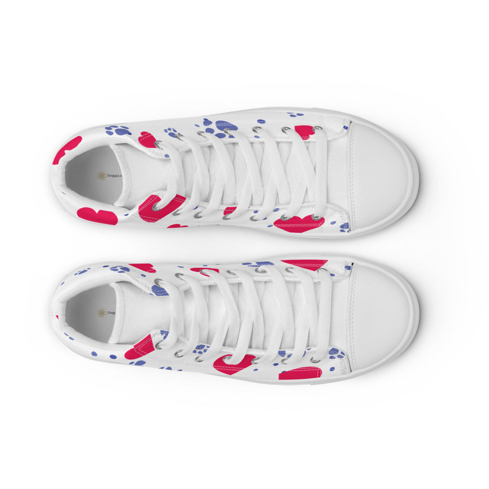 Women’s Hearts and Paws Sneakers-DoggyLoveandMore