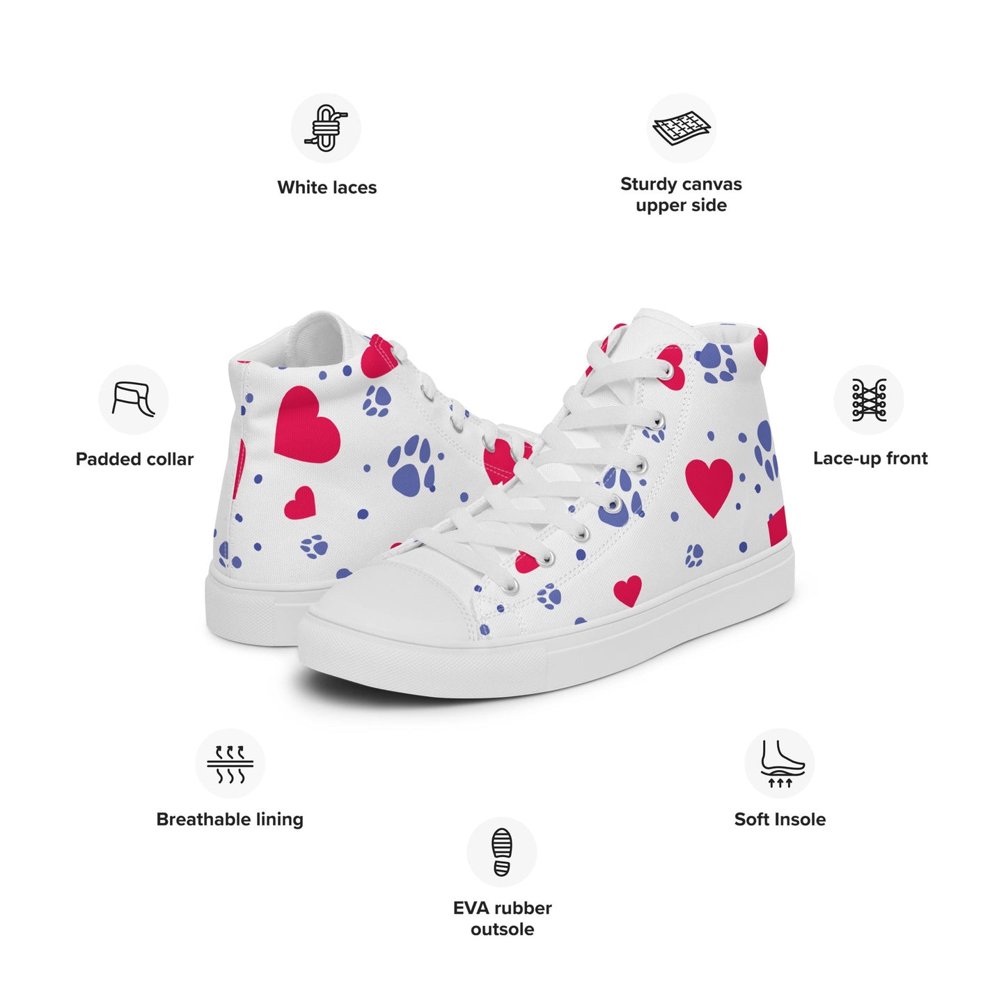 Women’s Hearts and Paws Sneakers