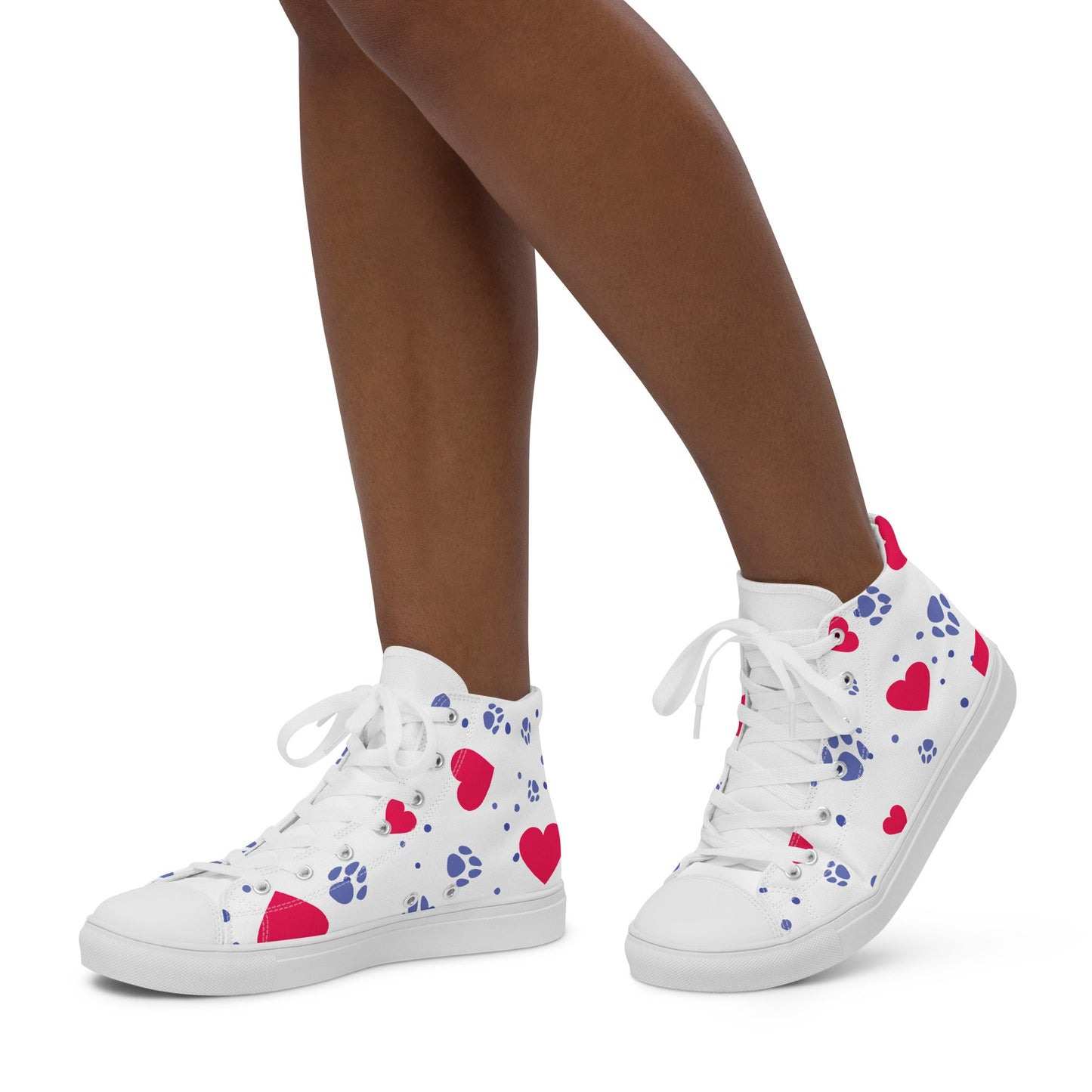 Women’s Hearts and Paws Sneakers-DoggyLoveandMore