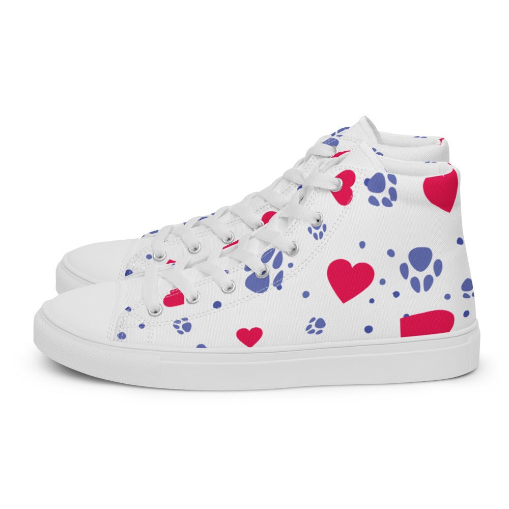 Women’s Hearts and Paws Sneakers - DoggyLoveandMore