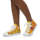 Women's Yellow Floral Sneakers - DoggyLoveandMore