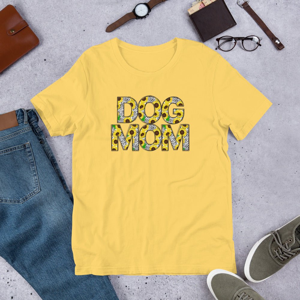 Yellow Sunflowers Dog Mom T-Shirt - DoggyLoveandMore